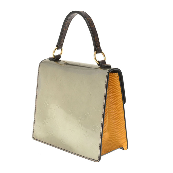 Louis Vuitton Vernis Silver Leather Spring Handbag Street - Picture 1 of 9